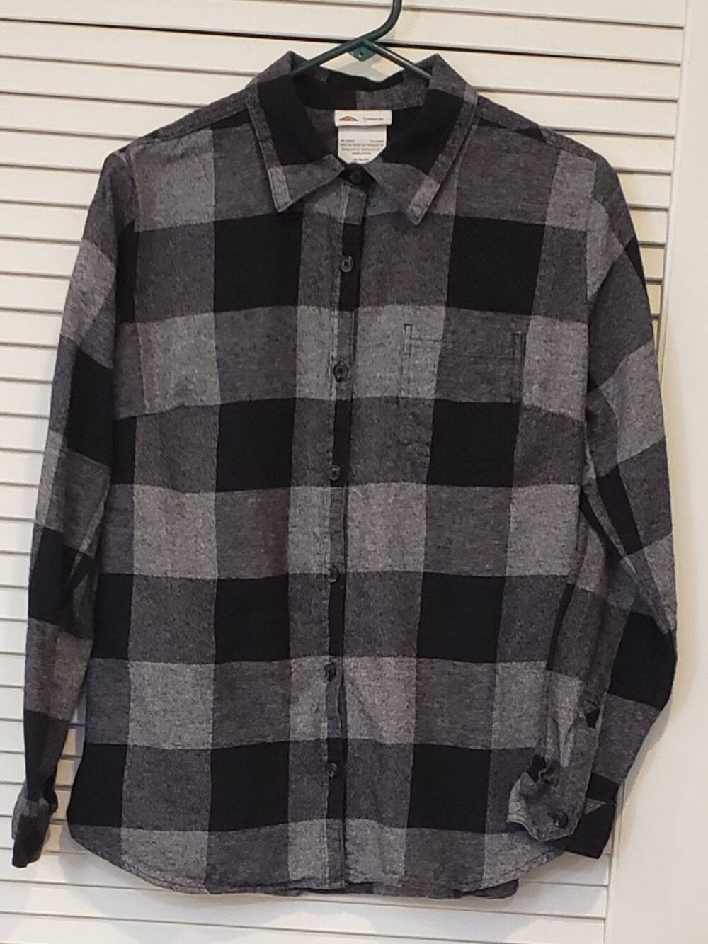 Dickies Women's 100% cotton flannel Buffalo plaid shirt Size Medium